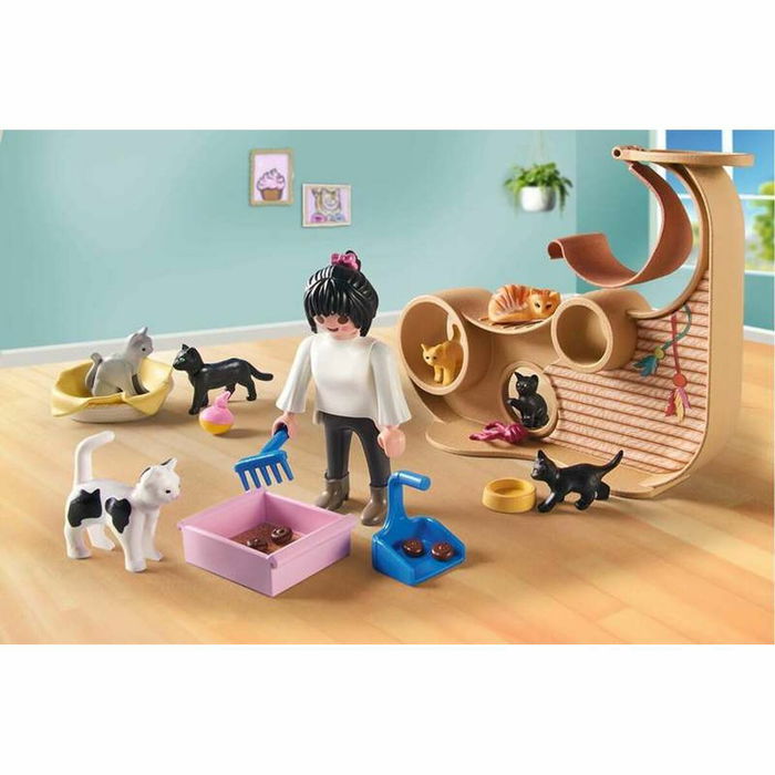Playmobil Bar pour chats avec 6 chats et personnages - Réf. PL71744