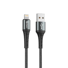 Qcharx international Cable Lyon USB vers Lightning, 1 m, Noir