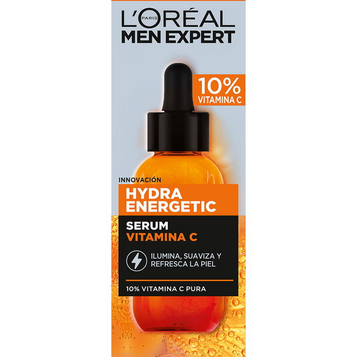 L'Oréal Paris Sérum Hydra Énergétique Vitamine C pour Homme, Soin Hydratant Énergisant, 30 ml L'Oréal Paris Sérum Hydra Énergétique Vitamine C pour Homme, Soin Hydratant Énergisant, 30 ml