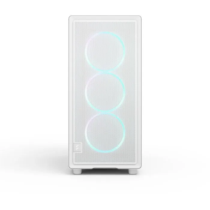 Fractal Design FD-C-EPO1A-05 Boîtier PC Blanc ATX avec Verre Trempé, Éclairage RGB et 3 Ventilateurs - Compatible Cartes Graphiques 372 mm