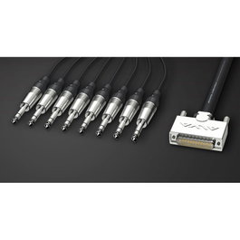 ALVA Ai25-8Tpro2 Câble analogique D-Sub25 mâle vers 8 TRS stéréo 2 mètres, pour interfaces audio