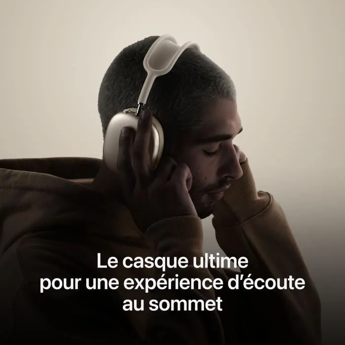 Apple AirPods Max - Écouteurs supra-auriculaires sans fil avec réduction de bruit active - Starlight