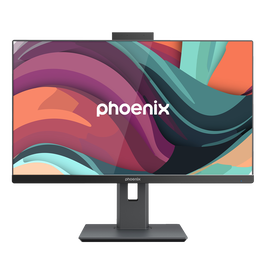 Phoenix Unity V Cam - Ordinateur Tout-en-un 23,8 pouces Full HD, Intel Core i5-14400, 16 GB DDR5, 1 TB NVMe, Windows 11 Pro