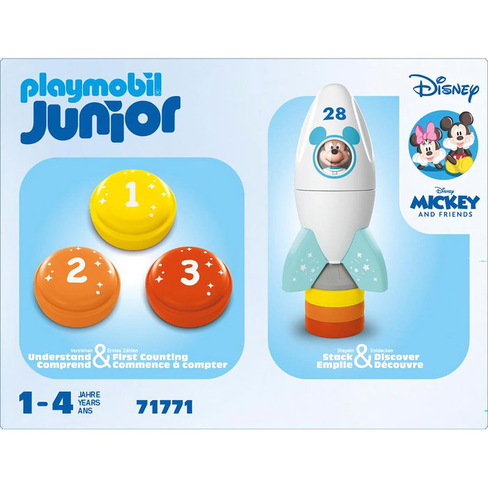 PLAYMOBIL 71771 Aventures Spatiales de Mickey Mouse - Cohete Espacial - Jeu de Construction et d'Aventures pour Enfants Junior dès 12 Mois PLAYMOBIL 71771 Aventures Spatiales de Mickey Mouse - Cohete Espacial - Jeu de Construction et d'Aventures pour Enfants Junior dès 12 Mois