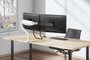 Neomounts DS75S-950WH2 Support de Bureau à Double Écran avec Vérin à Gaz - Compatible VESA 75x75/100x100 mm - 2 Écrans jusqu'à 32" - Réglage Hauteur, Inclinaison, Rotation - Blanc