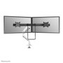 Neomounts DS75S-950WH2 Support de Bureau à Double Écran avec Vérin à Gaz - Compatible VESA 75x75/100x100 mm - 2 Écrans jusqu'à 32" - Réglage Hauteur, Inclinaison, Rotation - Blanc