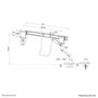 Neomounts DS75S-950WH2 Support de Bureau à Double Écran avec Vérin à Gaz - Compatible VESA 75x75/100x100 mm - 2 Écrans jusqu'à 32" - Réglage Hauteur, Inclinaison, Rotation - Blanc