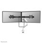 Neomounts DS75S-950WH2 Support de Bureau à Double Écran avec Vérin à Gaz - Compatible VESA 75x75/100x100 mm - 2 Écrans jusqu'à 32" - Réglage Hauteur, Inclinaison, Rotation - Blanc