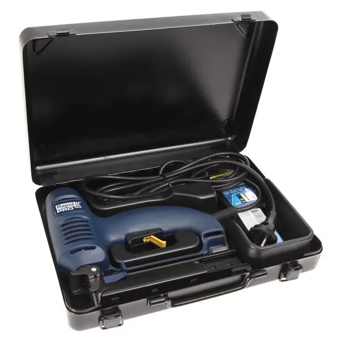 Rapid R606 - Agrafeuse cloueuse électrique avec système Focused Power pour menuiserie et tapisserie - Coffret inclus (Agrafes 606, Pointes 8)