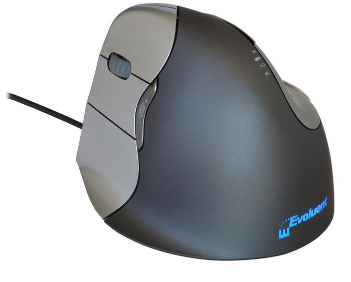 Evoluent VerticalMouse 4 VerticalMouse Ergonomique pour Réduire les Douleurs, Petit Modèle 6 Boutons Réglables avec Capteur Laser, USB, Compatible Windows XP/7/Vista Evoluent VerticalMouse 4 VerticalMouse Ergonomique pour Réduire les Douleurs, Petit Modèle 6 Boutons Réglables avec Capteur Laser, USB, Compatible Windows XP/7/Vista