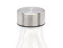 Vivalto Bouteille bouchon acier design rétro 1000 ml, verre et acier, 8 x 27 x 8 cm (Set de 12)
