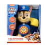 DEQUBE Patrulla Canina Téléphone-Jouet Chase Téléphone à Trainer avec Mélodie, Sons et Apprentissage des Numéros Multilingue Jouet Éducatif pour Enfant 18 Mois et Plus