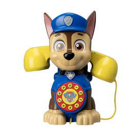 DEQUBE Patrulla Canina Téléphone-Jouet Chase Téléphone à Trainer avec Mélodie, Sons et Apprentissage des Numéros Multilingue Jouet Éducatif pour Enfant 18 Mois et Plus