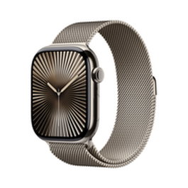 Apple Watch Series 10 GPS + Cellulaire 46mm Titane Naturel Milanese Loop S/M