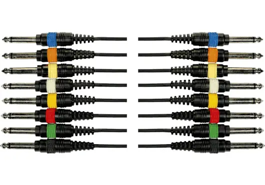 YELLOWCAB Câble Audio 8 Jacks Mono Mâle à 8 Jacks Mono Mâle, 5 Mètres YELLOWCAB Câble Audio 8 Jacks Mono Mâle à 8 Jacks Mono Mâle, 5 Mètres