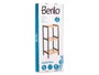Berilo Étagère Carrée 3 Niveaux Bambou Noir 70x30x6 cm