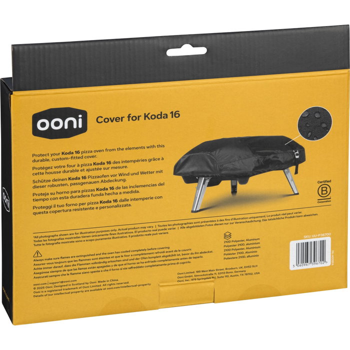 Ooni Housse de protection résistante aux intempéries pour Koda 16 Ooni Housse de protection résistante aux intempéries pour Koda 16