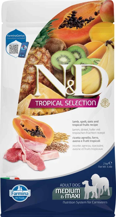 Farmina N&D Tropical Selection Med/Maxi Cordero 2kg Farmina N&D Tropical Selection Med/Maxi Cordero 2kg