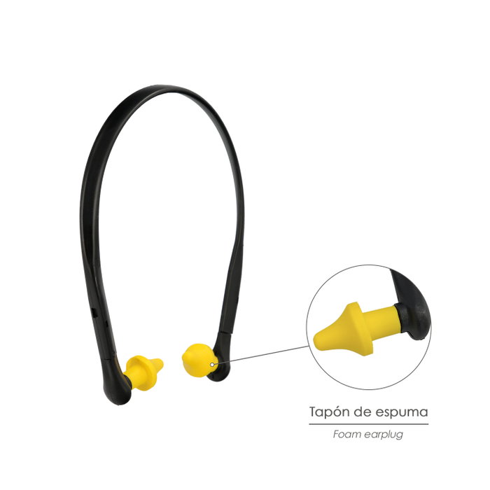 WOLFPACK LINEA PROFESIONAL Bouchons d'oreilles avec bande SNR 21dB