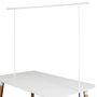 Home Deco Factory Barre Décorative de Table Blanche Extensible