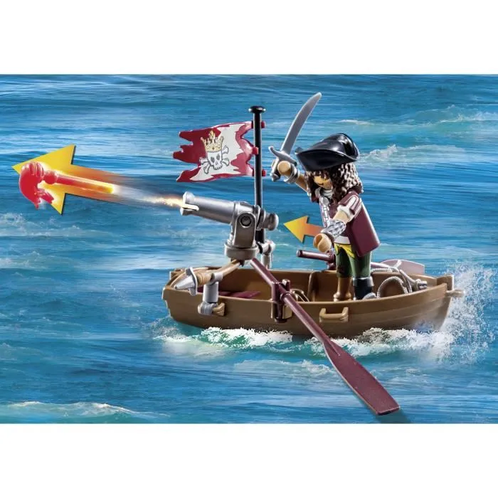 PLAYMOBIL 71419 Pirate avec Pieuvre Géante - Set de Construction Les Pirates - 44 Pièces - Jouet pour Enfants dès 4 Ans
