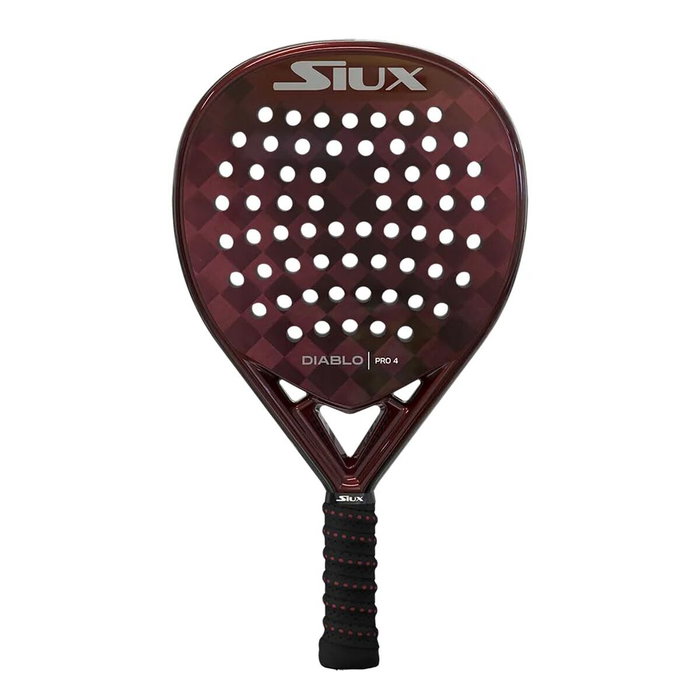Raquette de Padel Siux Diablo Pro 4 Blanc Noir Rouge Fibre de Carbone Carbone EVA Raquette de Padel Siux Diablo Pro 4 Blanc Noir Rouge Fibre de Carbone Carbone EVA