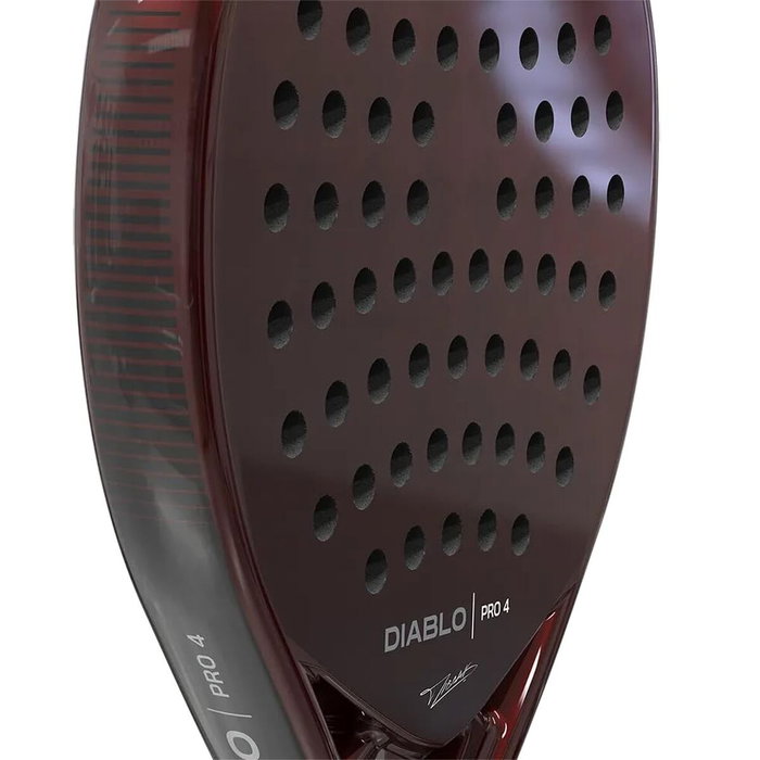 Raquette de Padel Siux Diablo Pro 4 Blanc Noir Rouge Fibre de Carbone Carbone EVA Raquette de Padel Siux Diablo Pro 4 Blanc Noir Rouge Fibre de Carbone Carbone EVA