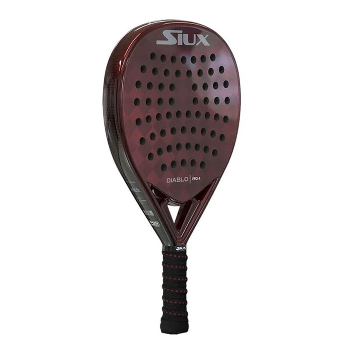 Raquette de Padel Siux Diablo Pro 4 Blanc Noir Rouge Fibre de Carbone Carbone EVA Raquette de Padel Siux Diablo Pro 4 Blanc Noir Rouge Fibre de Carbone Carbone EVA