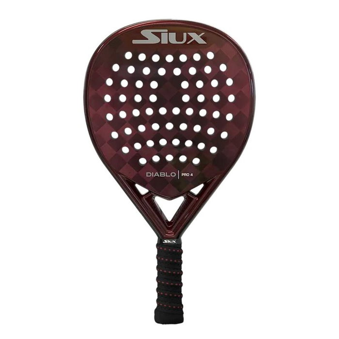 Raquette de Padel Siux Diablo Pro 4 Blanc Noir Rouge Fibre de Carbone Carbone EVA Raquette de Padel Siux Diablo Pro 4 Blanc Noir Rouge Fibre de Carbone Carbone EVA