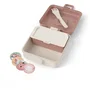 Monbento Boîte à Sandwich Enfant Snacky Fox - 850 ml - Inclus : couverts (cuillère/fourchette), caissette amovible, vignettes personnalisables - Sans BPA