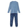 Cerdá Pyjama long adulte taille M - Fleece avec motifs Stitch, bleu