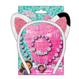 Cerdá - Gabby's Dollhouse - Pack de 3 pièces de bijoux fantaisie pour enfants - Rose - Dès 3 ans