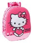 Safta - Sac à dos 3D Hello Kitty 27x33x10 cm pour enfant (âge minimum conseillé : 3 ans)