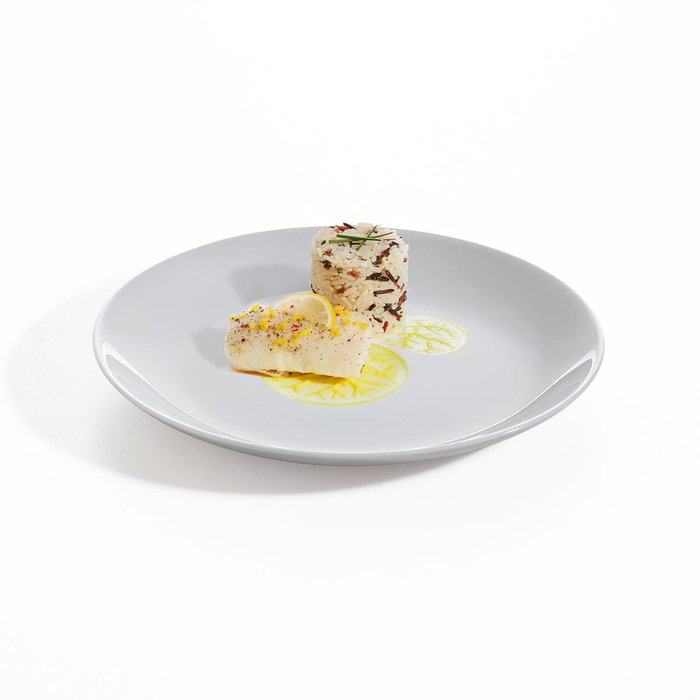 Luminarc Plato Postre Diwali Granit Gris 19 cm en Verre Trempé