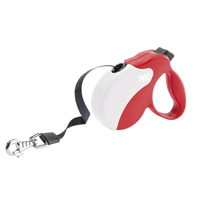 Ferplast Laisse Amigo L Tape Rouge Blanc Ferplast Laisse Amigo L Tape Rouge Blanc