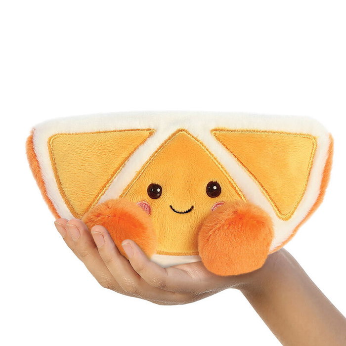 AURORA Peluche Palm Pals Mandarina 13 cm - Peluche orange en forme d'agrume