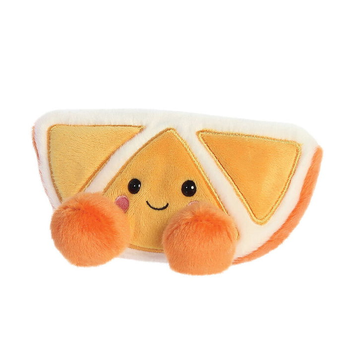 AURORA Peluche Palm Pals Mandarina 13 cm - Peluche orange en forme d'agrume
