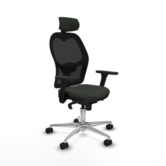 Piqueras y Crespo Chaise de Bureau avec Appui-tête Jorquera 3D086N2 Noir Piqueras y Crespo Chaise de Bureau avec Appui-tête Jorquera 3D086N2 Noir