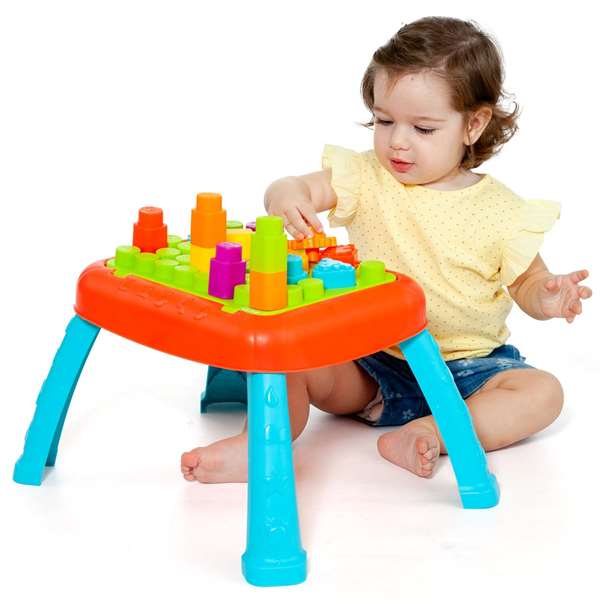 Molto Table d'activités pour enfant avec 20 pièces - Dimensions : 148 x 38.5 x 113 cm - Dès 1 an