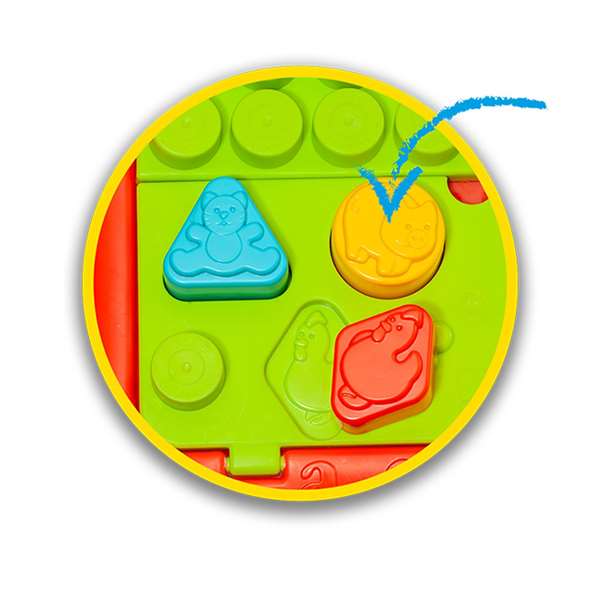 Molto Table d'activités pour enfant avec 20 pièces - Dimensions : 148 x 38.5 x 113 cm - Dès 1 an