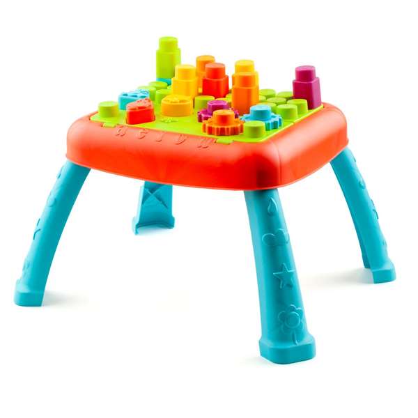 Molto Table d'activités pour enfant avec 20 pièces - Dimensions : 148 x 38.5 x 113 cm - Dès 1 an