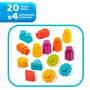 Molto Table d'activités pour enfant avec 20 pièces - Dimensions : 148 x 38.5 x 113 cm - Dès 1 an