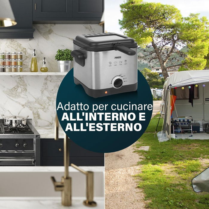 Friteuse Princess 01.182612.01.001MINIFREIDORA Acier 1000 W 1,5 L