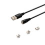 Savio Câble USB CL-152 Noir 1 m