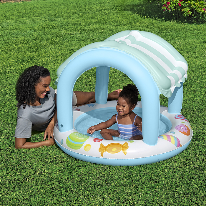 Bestway 52638 Piscine Gonflable Enfant Tienda de Helados 104x84 cm +2 Ans Jardin