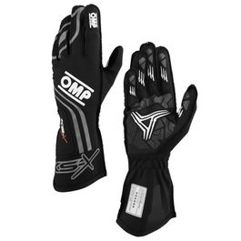 OMP Gants Kart Ks-X FIA 8877-2022 Noir Taille XS OMPKB0-2751-A01-071-XS