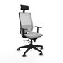 Piqueras y Crespo 1D066G1 Chaise de Bureau avec Appui-tête Gris clair