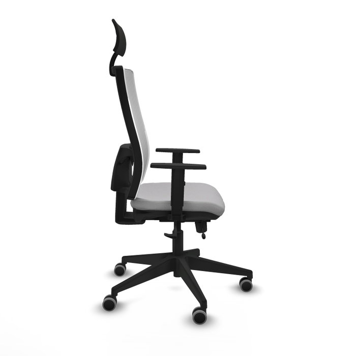 Piqueras y Crespo 1D066G1 Chaise de Bureau avec Appui-tête Gris clair