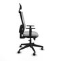 Piqueras y Crespo 1D066G1 Chaise de Bureau avec Appui-tête Gris clair