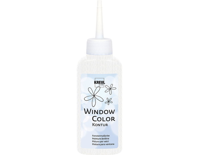Kreul Peinture pour verre Window Color blanc pur opaque 80ml Kreul Peinture pour verre Window Color blanc pur opaque 80ml